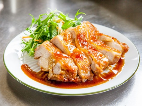 照り焼きチキン　大きさ調整